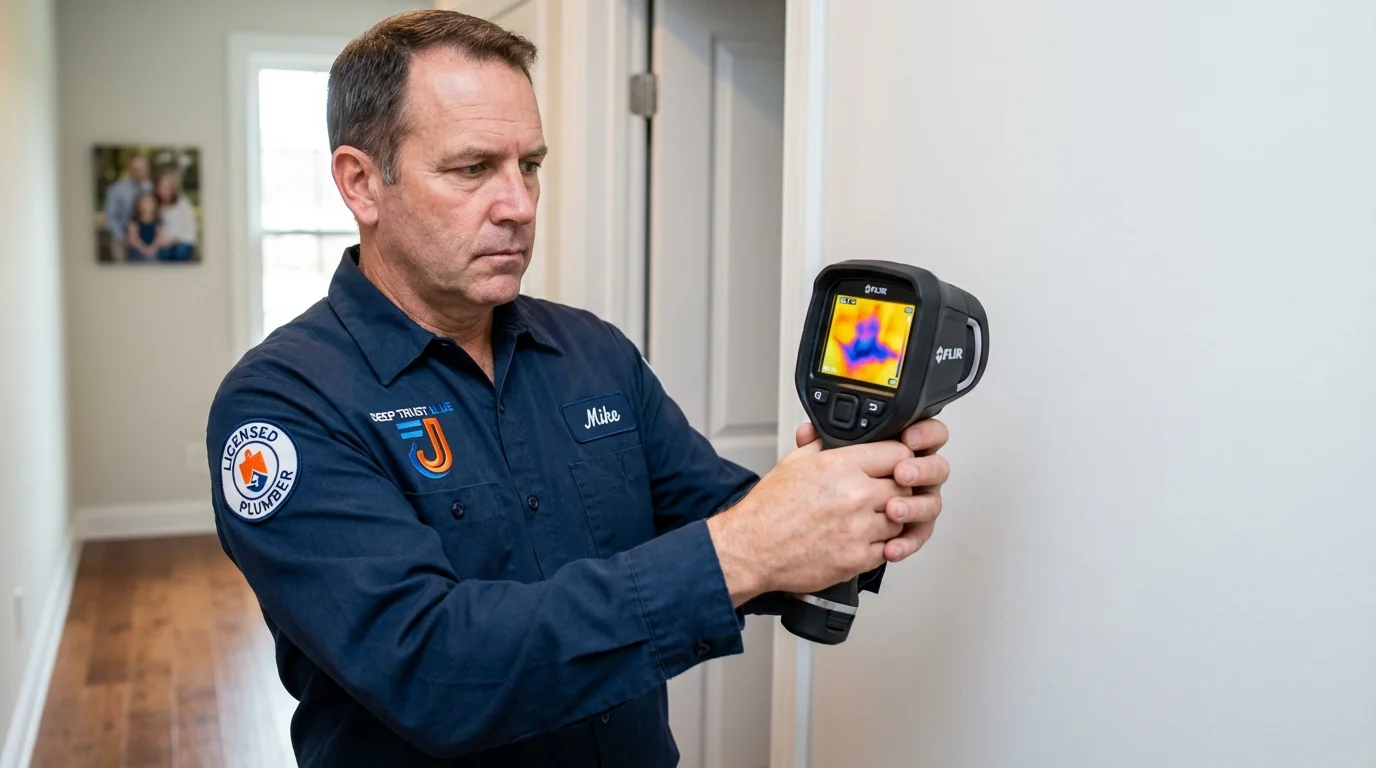 Thermal imaging leak detection by Johns Plumbing LLC in Flora